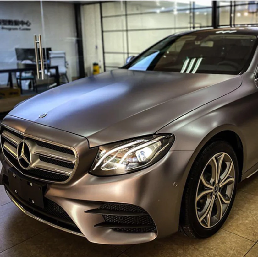 Best Quality Stain Matte Electro Metallic black Brown Grey Vinyl Wrap Film Car Film