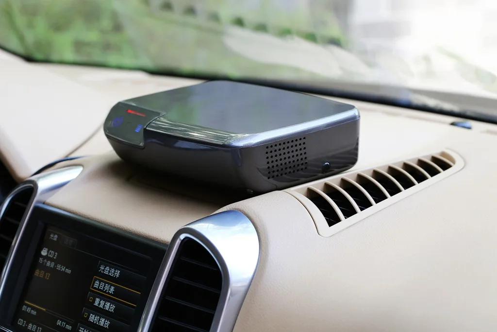 CP016E Smart Car Air Purifier with Real HEPA air cleaner PM2.5 Monitoring UVC Hepa Filter Desk Air Cleaner