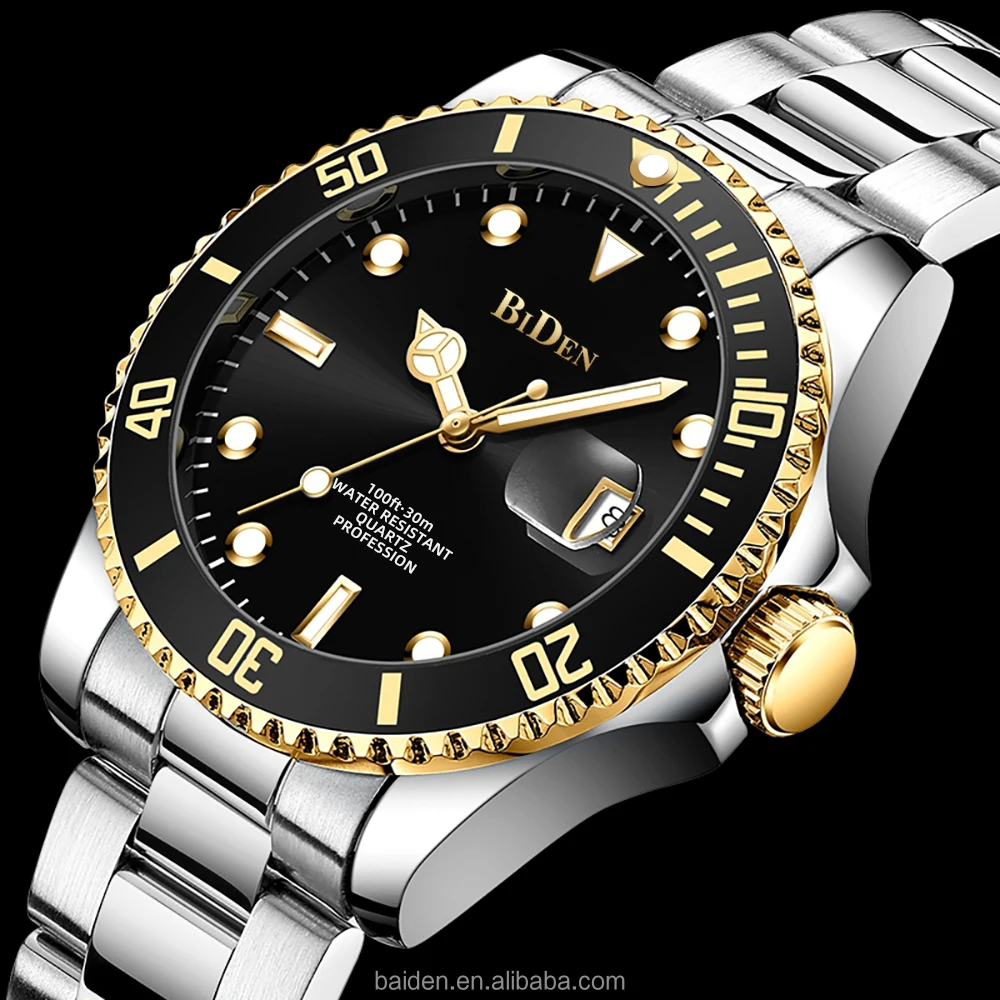 Luxury watch 2022 mens style Guangzhou watch market wholesale men classical date custom watches