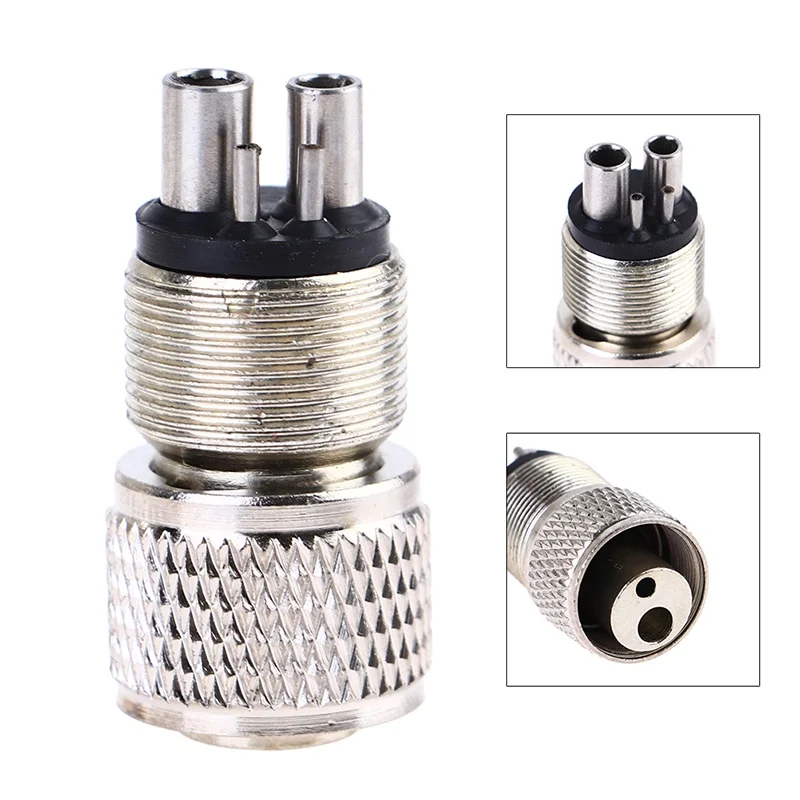 Dental replacement connector Turbine Handpiece Adaptor 2/4Holes Motor Convertor Conversion Connector For Dentistry Tools
