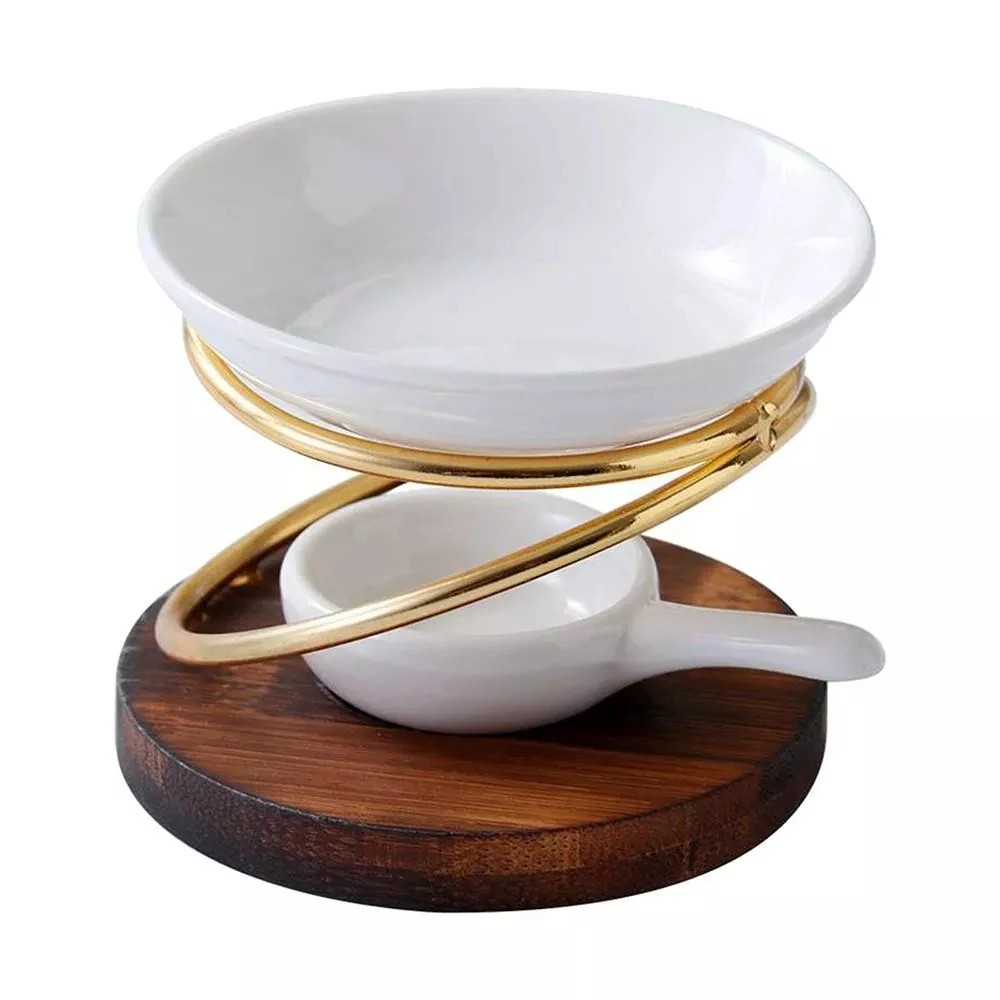 Delicate Essential Oil Burner Wax Melt Aroma Burner Furnace Wax Melt Burners Tealight Candle Holder Gift Ceramic AROMATIC by Wax