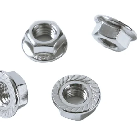 Factory supply Wholesale Stainless steel flange hexagon nut flange face tooth nut flange locking lock nut