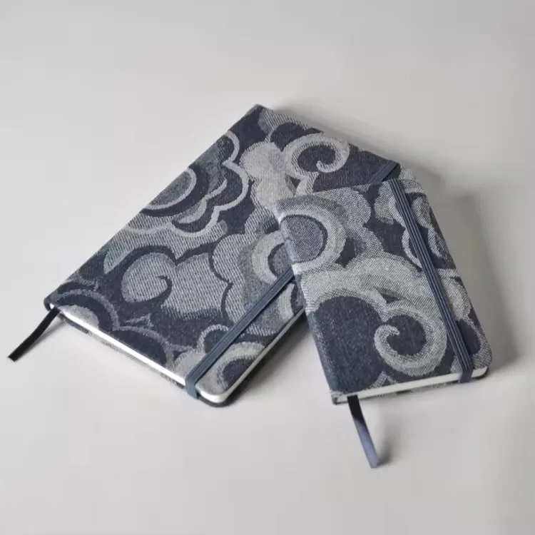 notebook in french spiral notebook graph paper journal wholesale PU leather with elastic band a5 agenda