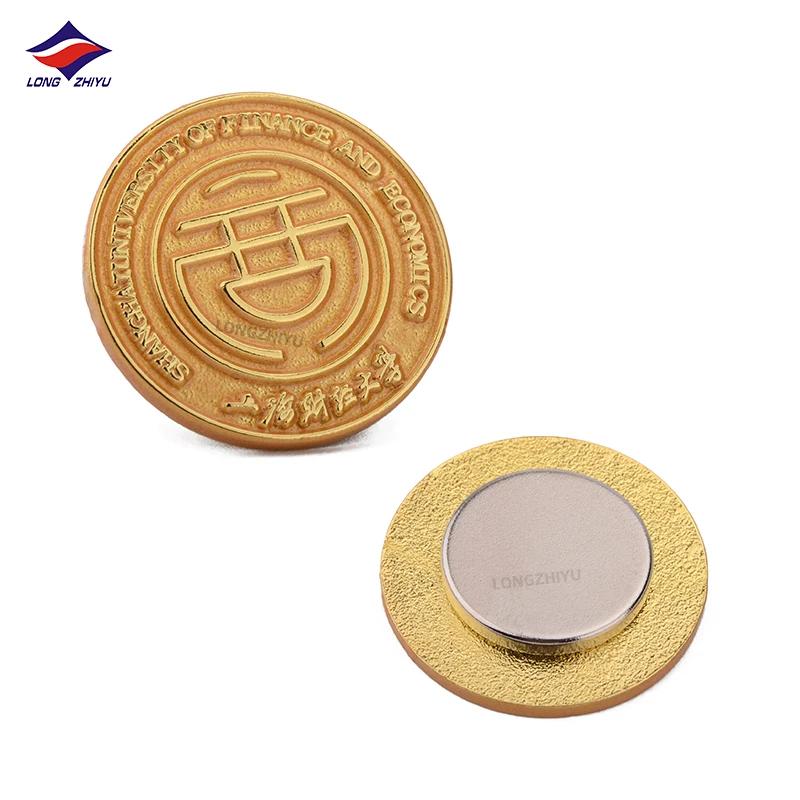 Longzhiyu 17 years school badge maker custom wholesale metal enamel school graduation lapel pins logo badges souvenir