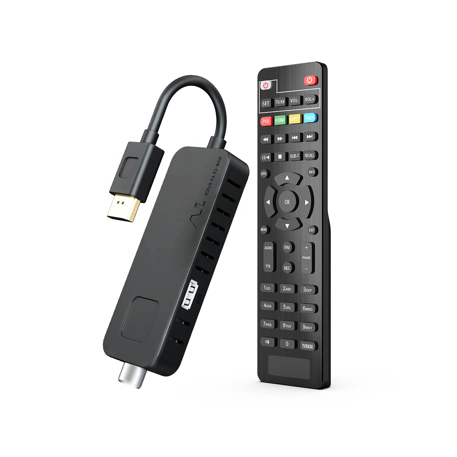 h265 Hd Tv Receiver Hot Sale Mini Portable DVB T2 TV HD Stick Terrestrial Receiver Digital Set-top Box TV Stick