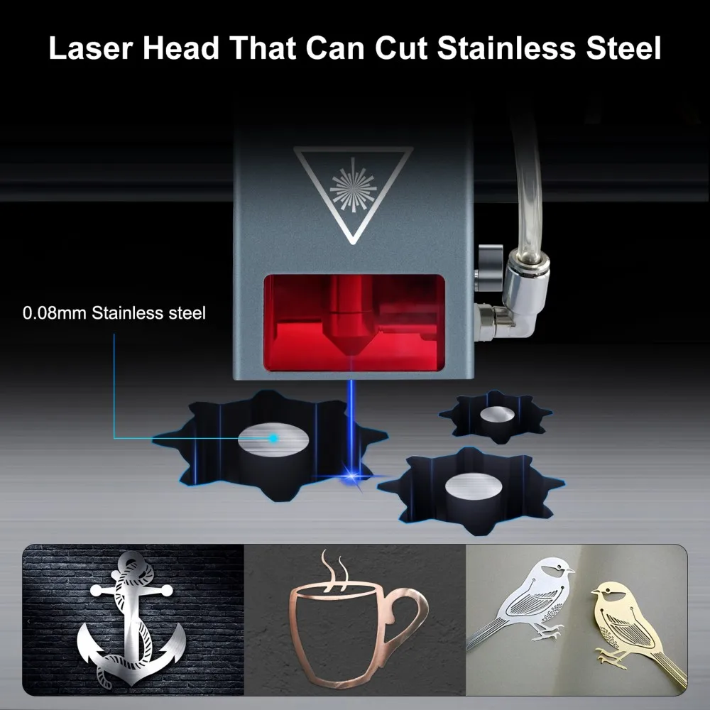 Лазерное дерево 4LDS-V2 20 Вт DIY CNC диодный лазерный гравировальный модуль с воздушным ассистированием 450nm синий лазер режущая головка для адреса США