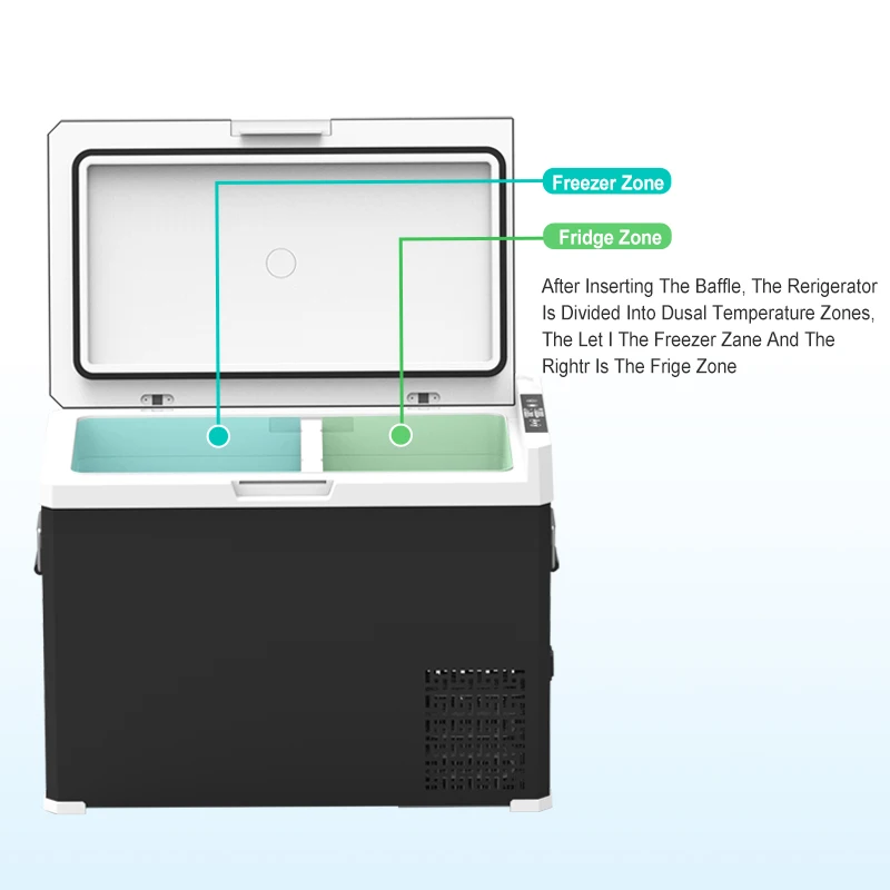 Портативный холодильник 12 в 45 л рециркуляционный мини-холодильник для автомобиля 12-вольтовый компрессор кемпинга уличный фургон Rv Camo
