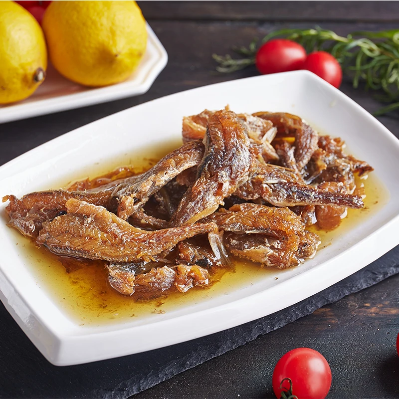 
Professional Canned Fish Supplier Canned Fried Yellow Croaker Fish 168g 