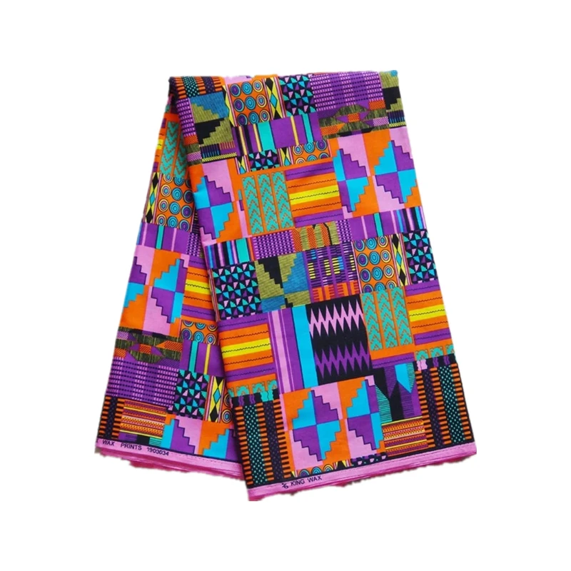 African batik fabric batik ethnic style single-sided printing infiltration wax100% cotton fabric for dress