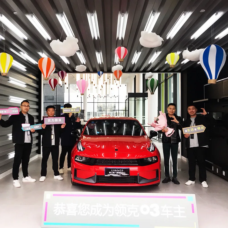  Summer scene layout activity decoration hot air balloon ornaments4SShop exhibition hall window