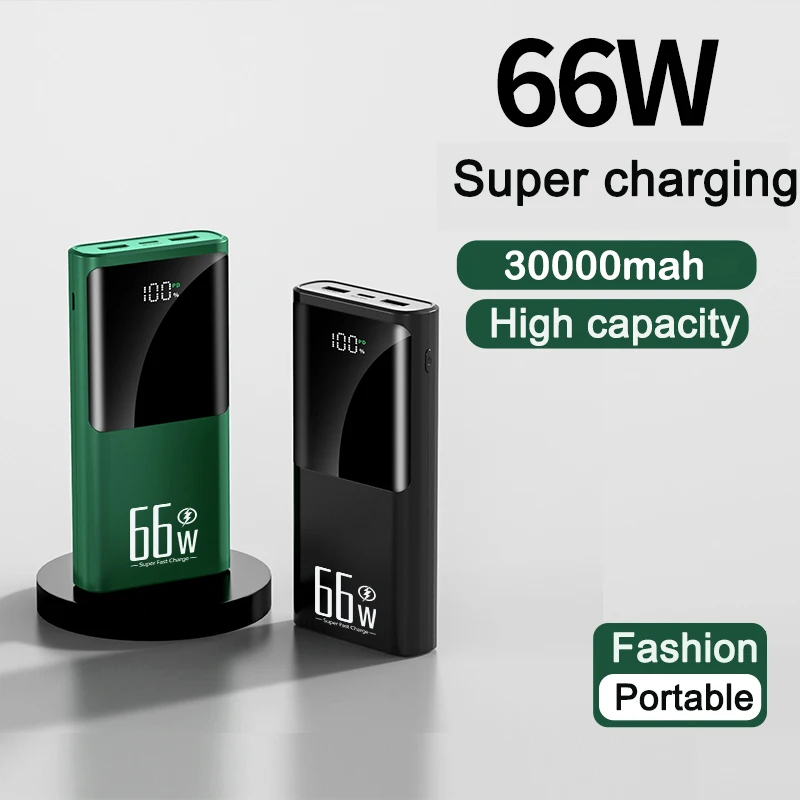 PD batterie 30000mah quick charge power bank 66w