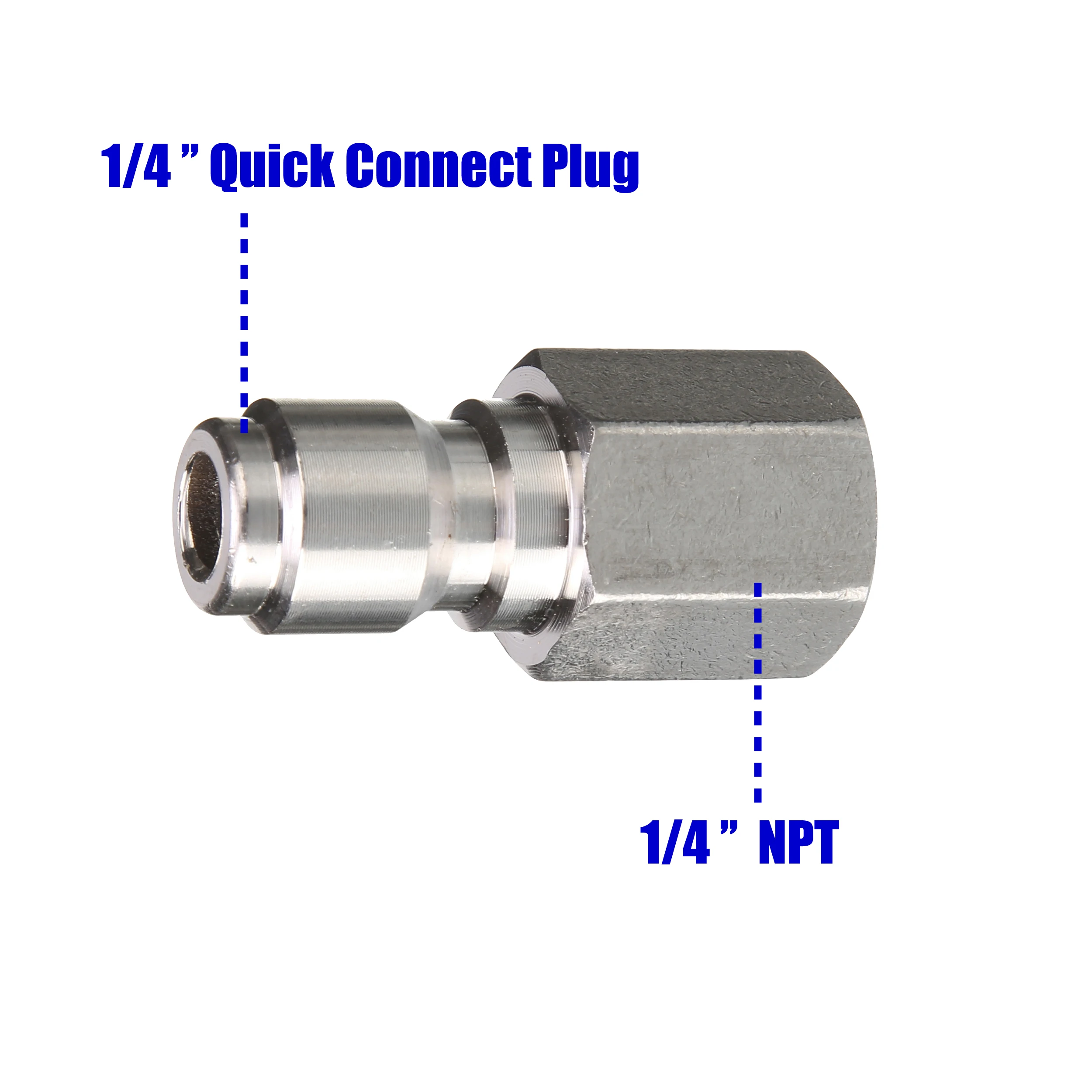5000 Psi Pressure Washer Couplers 1/4 Inch Female Npt Fitting Quick Connect Plug