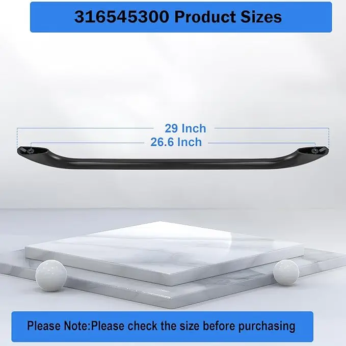 316545300 Oven Door Handle Replacement Compatible with Frigi-daire Ken-More Gas/Electric Oven Range Stove  Black