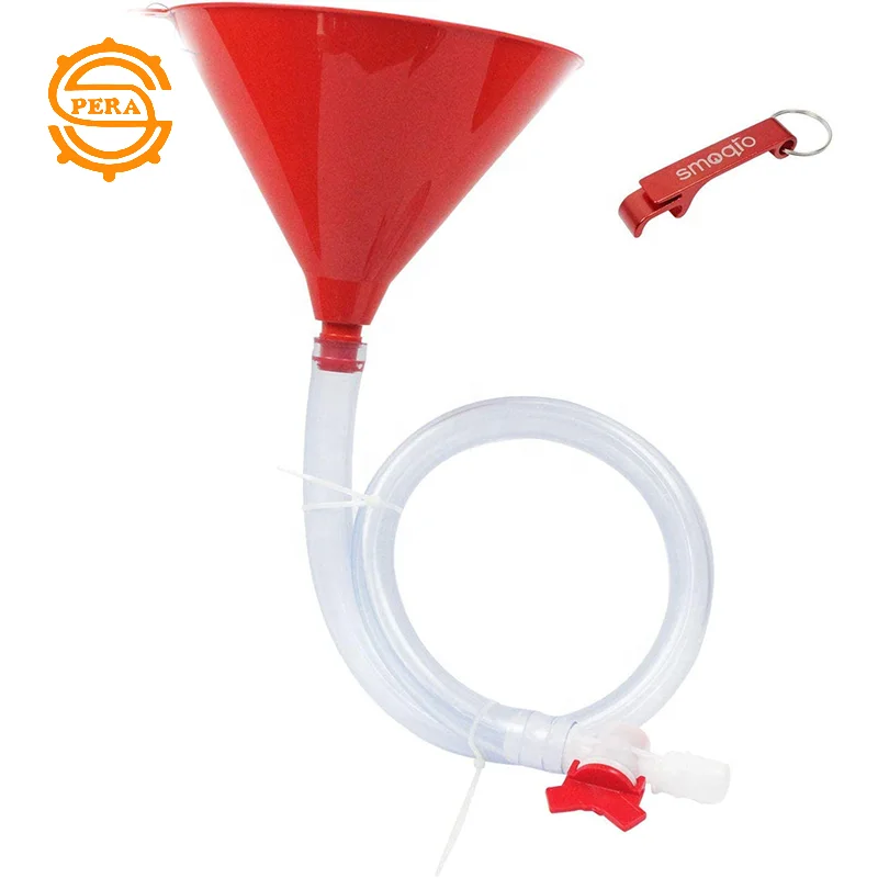 Beer Bong Funnel with Valve, Kink Free Tubes,singe,lDouble Head Beer Bong with Leakproof Easy Valve for the Drink