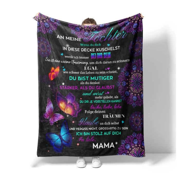 New arrival Factory Direct sale Super soft Flannel Fleece Promotional Gift Sublimation Custom Blanket