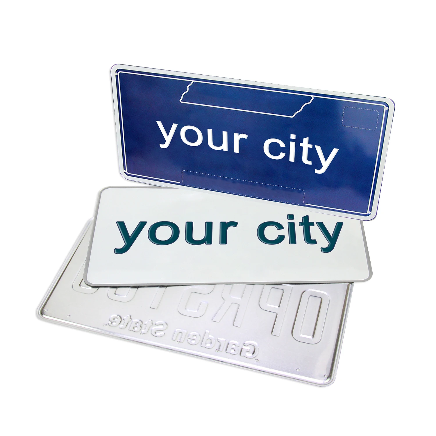 China Manufacturer International Car Number Plates Boat License Plate Number