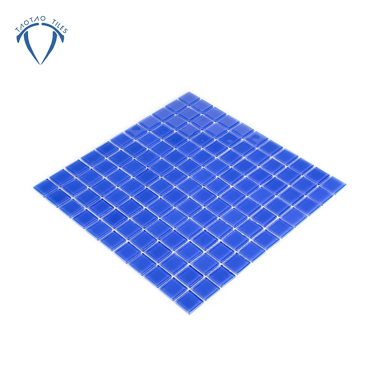 Factory Price Blue Glazed Ceramic Bathroom Swimming Pool Mosaic Tiles