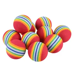 Foam Rainbow Balls Indoor Training  Practice Eva Sponge Foam Balls Swing Training Aids Golfing Golf Ball