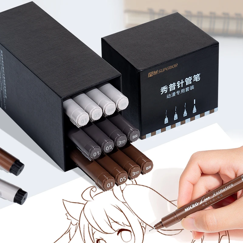 Superior micro needle pen drawing fineliner pen water proof pigment ink