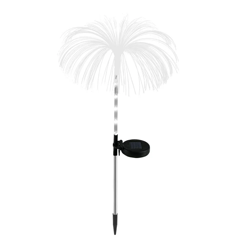 Solar waterproof optical fiber jellyfish LED light plug-in lawn garden decorative lamp