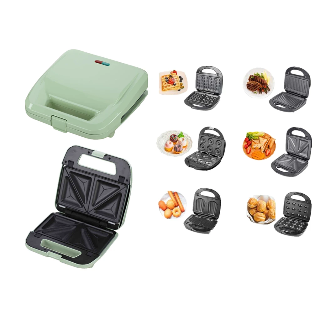 Mini electric detachable portable plate multi shape waffle Sandwich maker