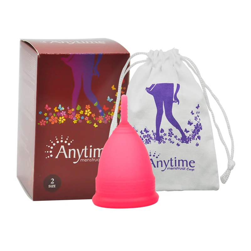 China Certificade Colourful Pretty Woman Hypoallergenic Sterilise Platinum Medical Silicone Safety Feminine Menstrual Cup