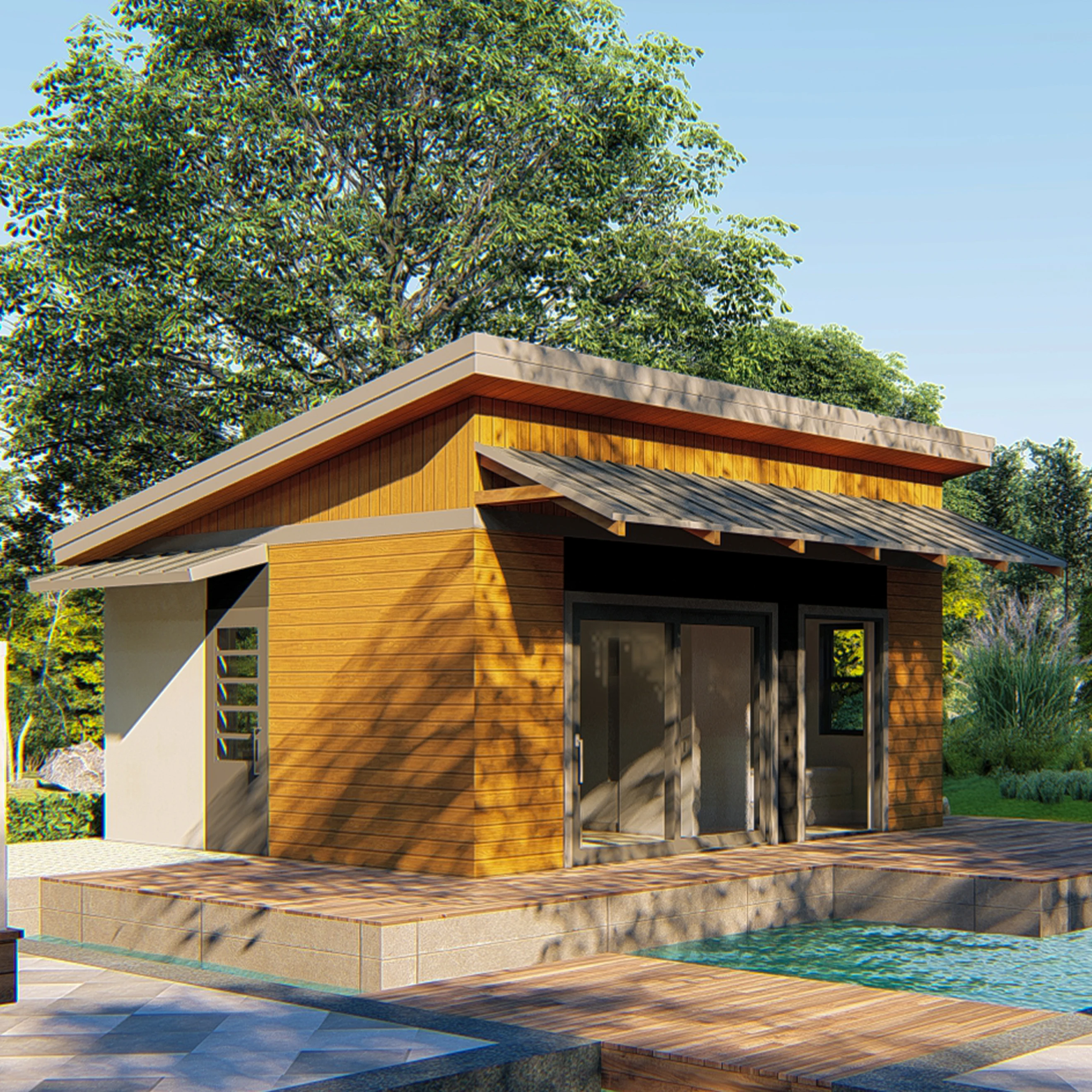 Beautiful and Luxury Garden Suite Tiny House Small Shed  36 Square Meter GS0002