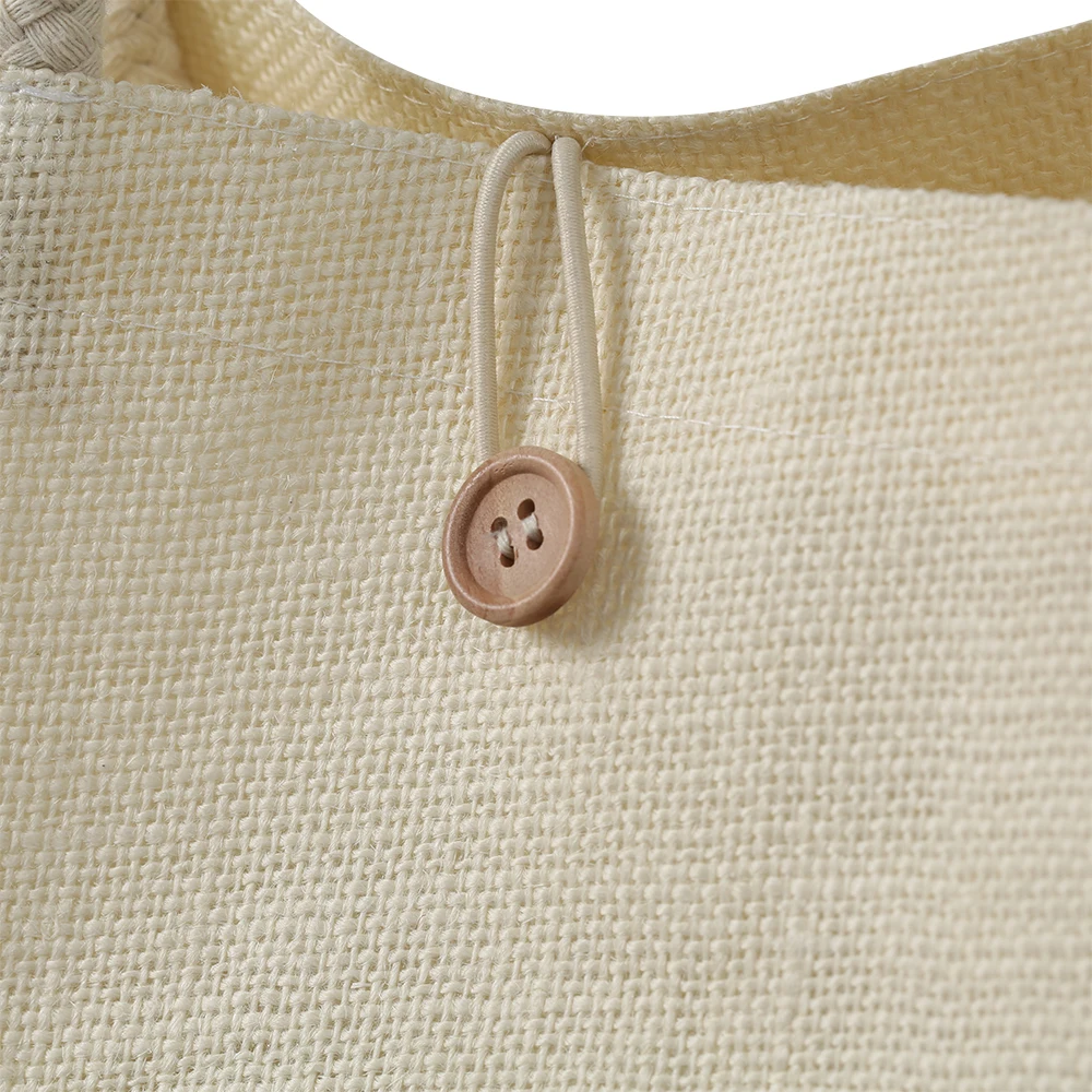 2021 reusable linen jute bag burlap beach bag hessian shopping tote bags with custom logo