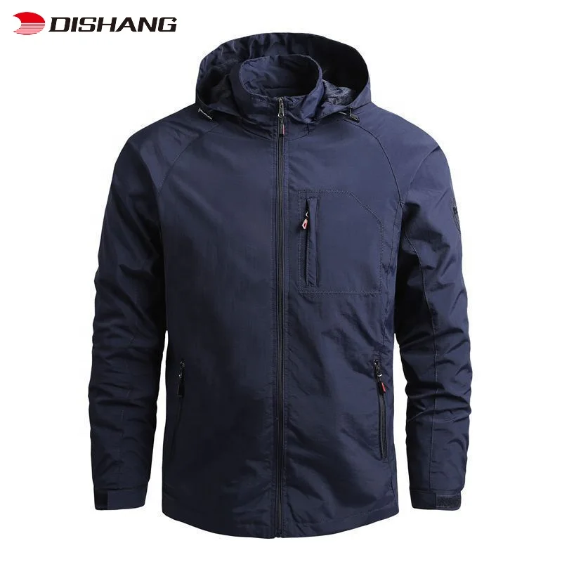 Cheap Windbreaker Jacket Fashion Casual Wind Breaker Jacket Coat Men 2023 Autumn Outwear Blank Windbreaker Jacket