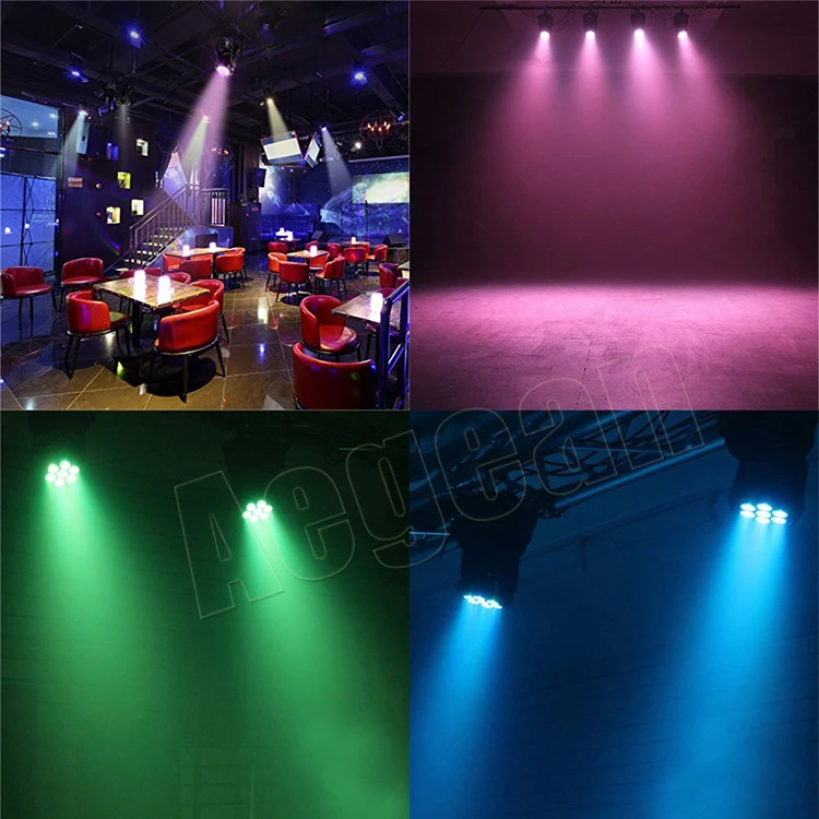 Лидер продаж 7x10 Вт RGBW 4 в 1 свадебное сценическое освещение миниатюрный светодиодный подвижный головной