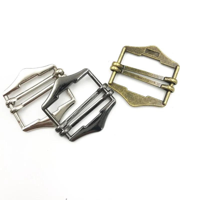 2cm 2.5cm 3cm Metal zinc alloy pins shoe buckles metal ladder buckles for shoes metal buckle for bags