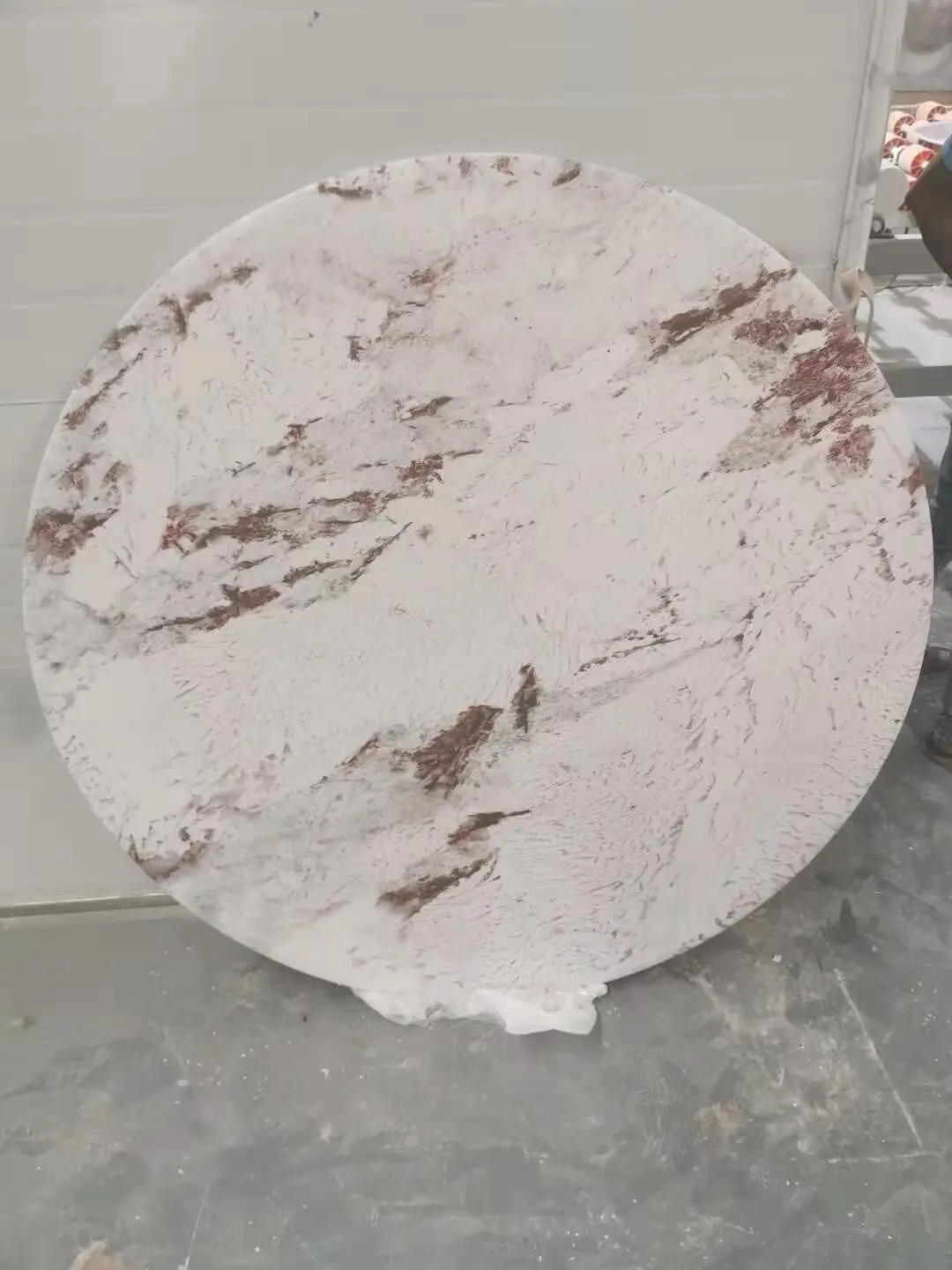 Artificial stone coffee tables inkjet marble round dinning tables