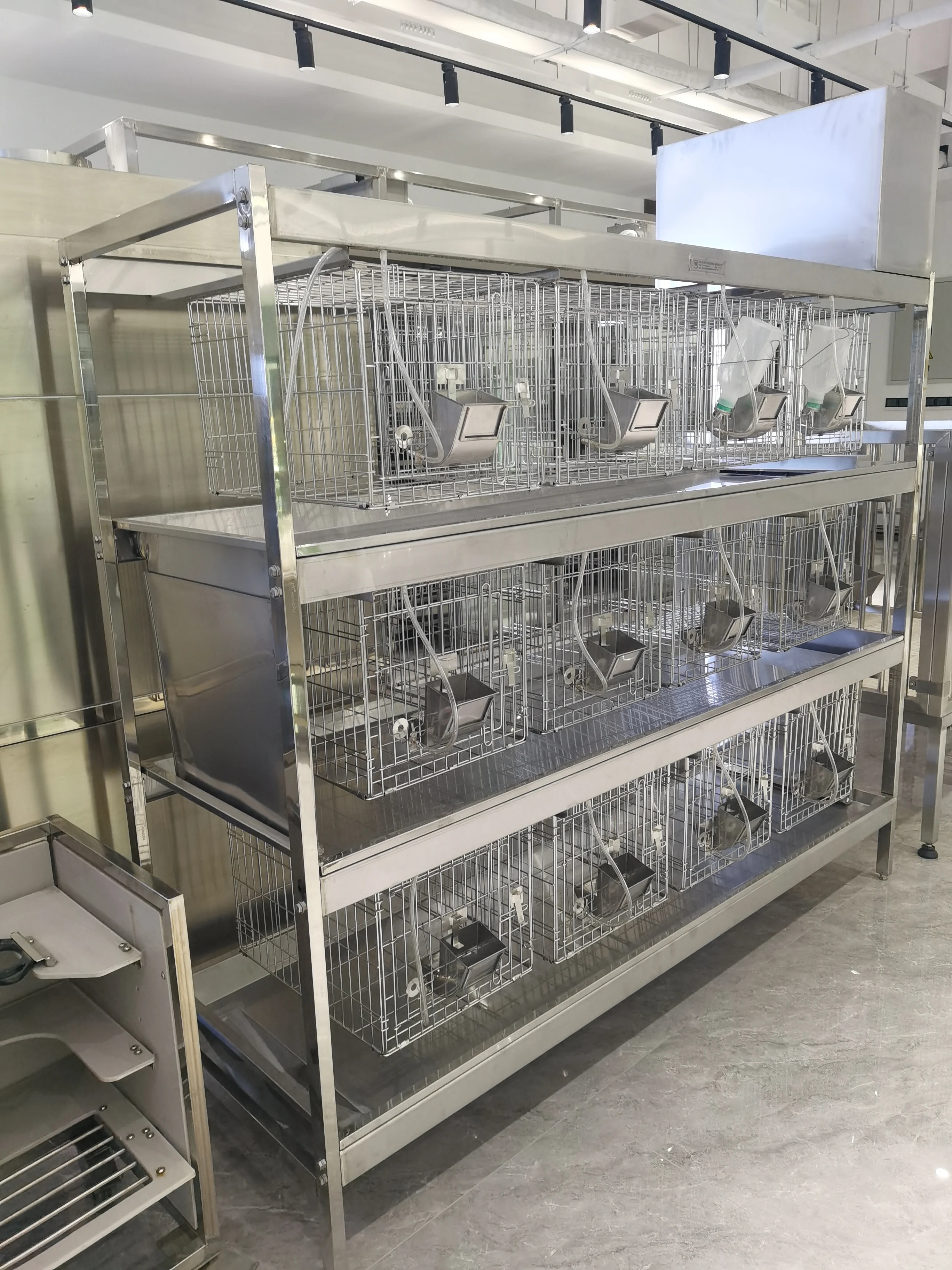 Wholesale Metal Wire Laboratory Rabbit Cages Commercial Stainless Steel Rabbit Breeding Cage for Lab