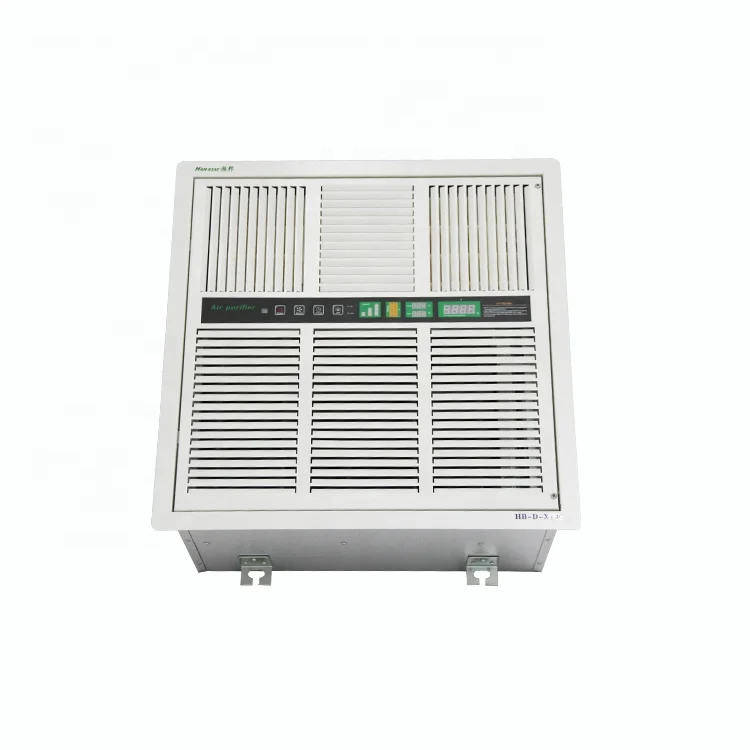 2024 best price electrostatic dust removal air cleaner H13 hepa filter ceiling mounted air purifier