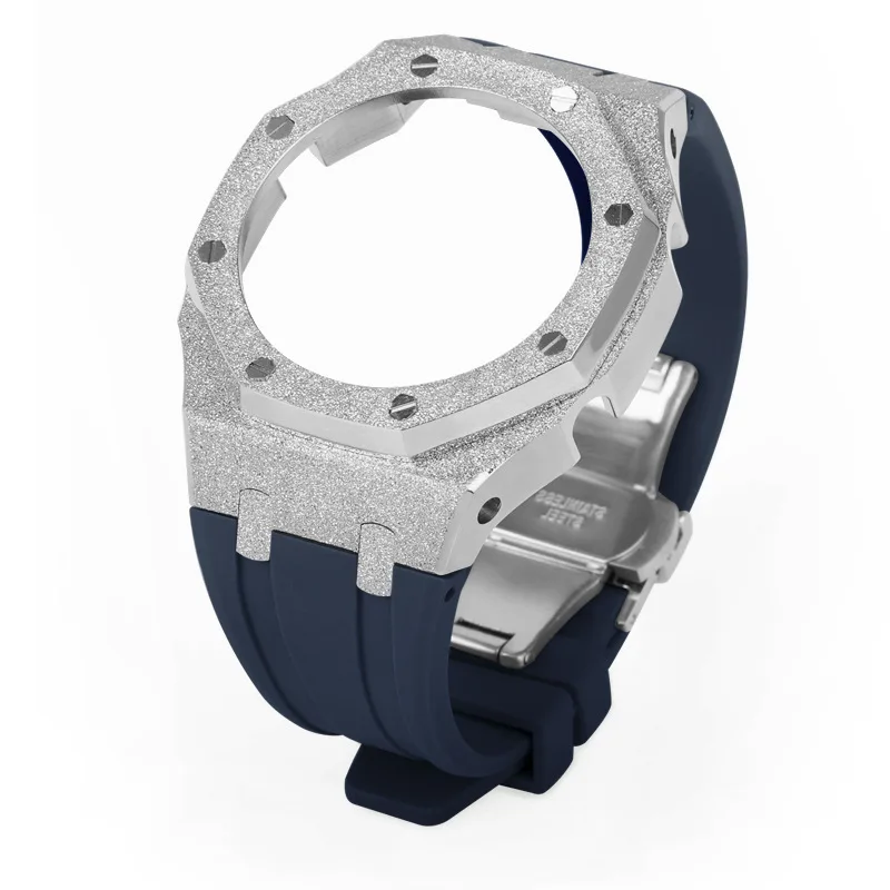 Новое поступление модификация комплект G SHOCK GA2100 GA2110 ремешок на резиновой ленте матовая сталь песок матовый чехол для часов casio