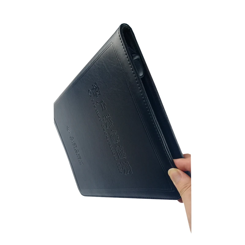 Custom Stylish Padfolio Portfolio Binders File Folder leather expandable portfolio leather folder