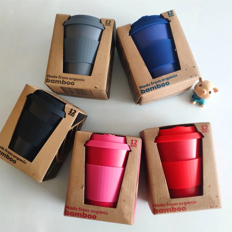biodegradable eco-friendly reusable Bamboo british coffee cups cup oz cups custom logo
