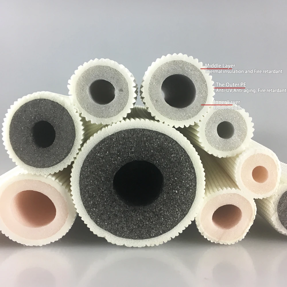 Scottfrio ac copper pipe with 120C insulation 3/8 1/2 3/4 copper pipe insulation