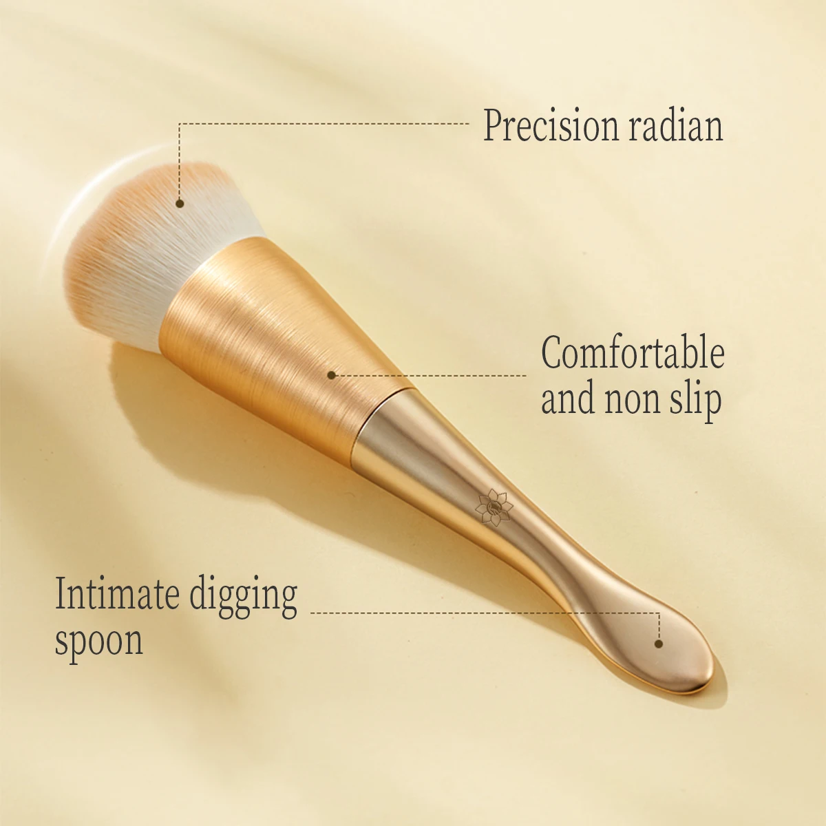 Wholesale Makeup Brushes Single Synthetic Fibre Brush Gold Al alloy Tube Beauty Concealer Smudge Brush