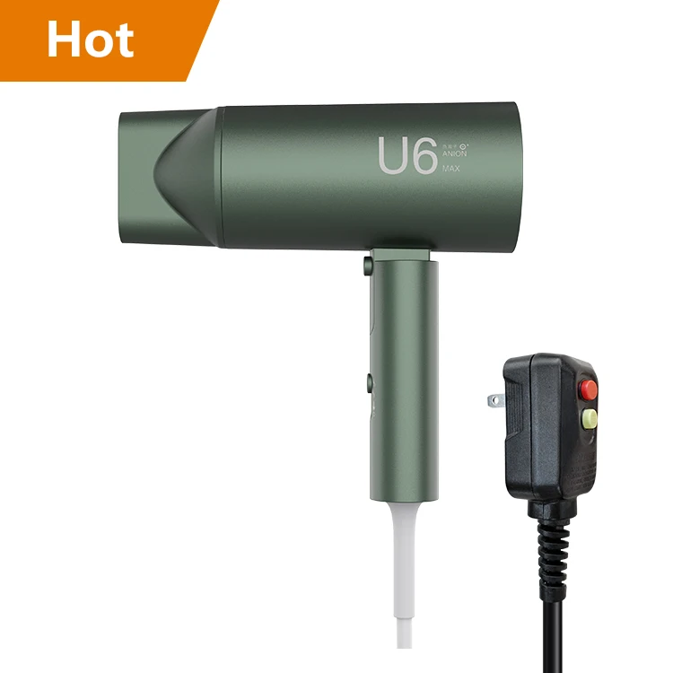 Amazon High Power DC Motor Foldable Hair Dryer With Negatice Ion Natural