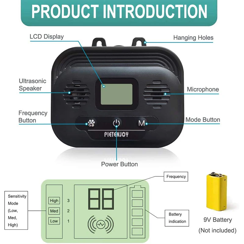 CSB28-Ultrasonic Dog Bark Deterrent Amazon Top Seller 2021 Anti Barking Ultrasonic Dog Training Device