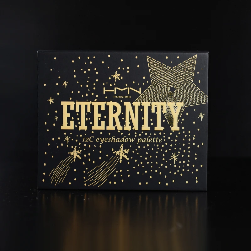 HMN Waterproof Eyeshadow Palette 12 Colors Vegan Shimmer Eyeshadow Palette Makeup