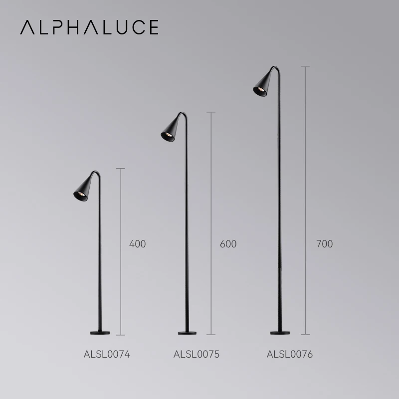 Alphalighting 3W Dc24V Decorative Lawn Lamp Industrial Landscape Pathway Step Spotlight Outdoor Garden Bollard Light