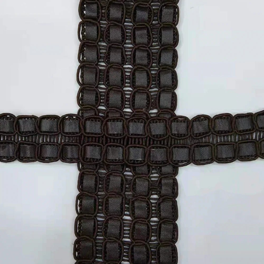 Leather Eight Character Ribbon Lace Clothing Collar Cuff Bag Mouth Ethnic Style Belt Shoe Hat Factory Wholesale