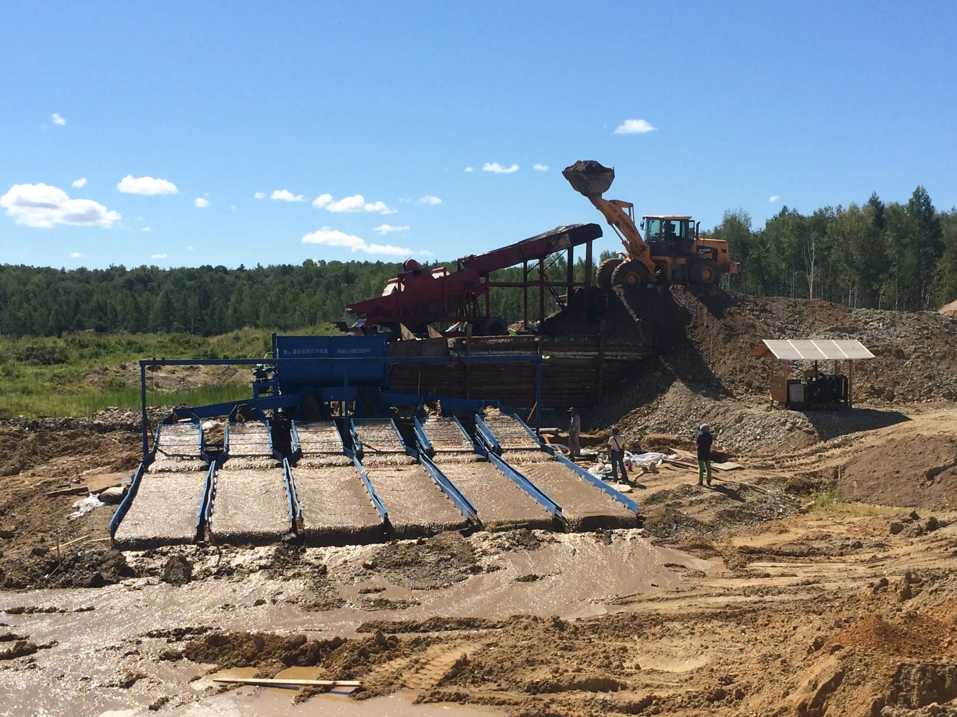 High efficient used processing plant gold washing plant