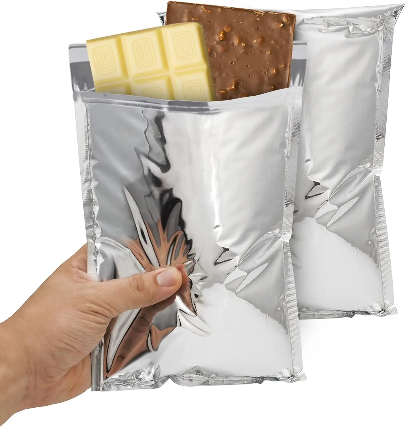 Aluminum Foil Foam Liner Bags Metallic Insulated Mailers Custom Logo Thermal Insulated Silver Self-Seal Mailers