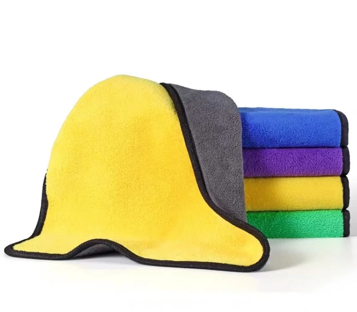 double-faced pile towel cleaning car super absorbent 80 polyester 20 polyamide microfiber towel