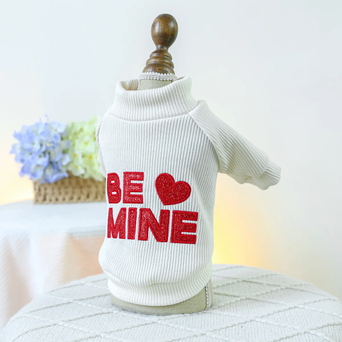 Fall Winter Pet Dogs Clothes Fashion Design Dog Clothing Pet Clothes Letters Embroidery Twoo Feet Dog Sweater Shirt