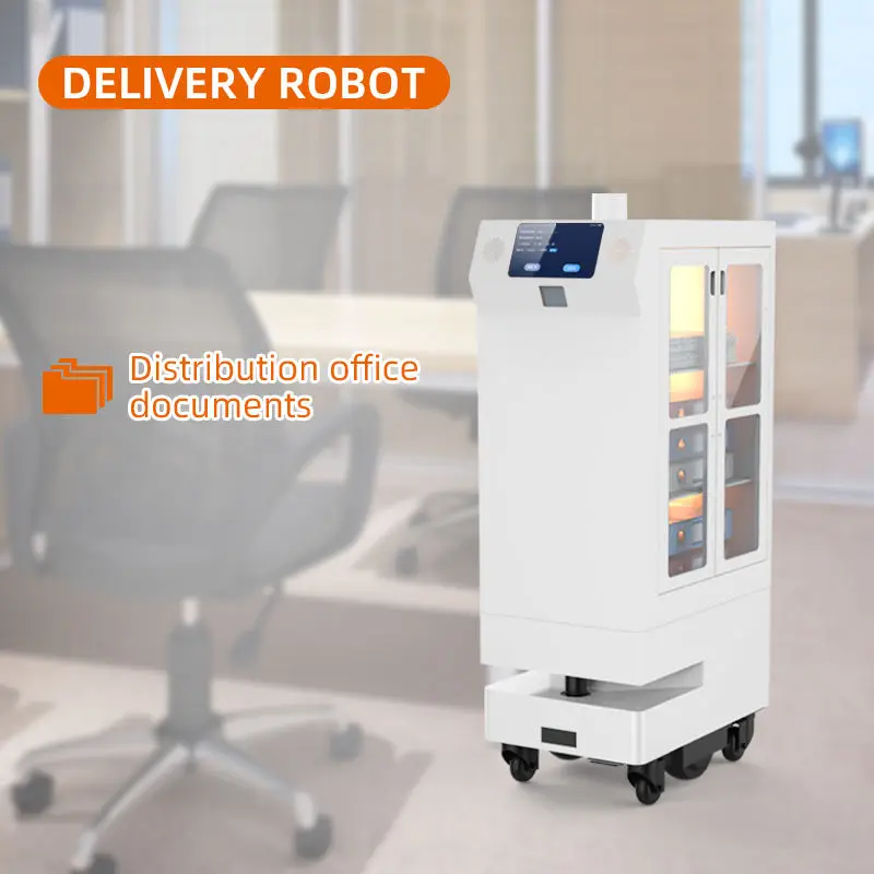 Automatic Obstacle Avoidance Direct Medical Restaurant Hotel Office Assistant Ai Mobile Robot Intelligent Delivery Robot
