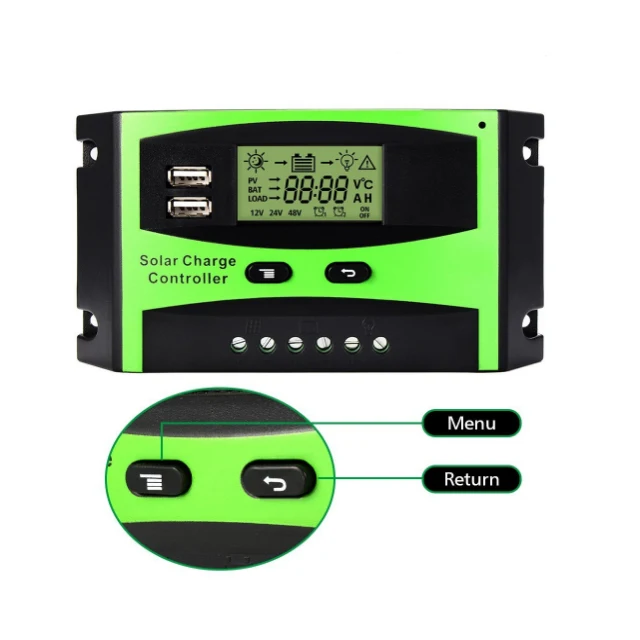 Дешевая цена dc 12v 24v 10a 20a 30a 40a 50a 60a лучший pwm контроллер заряда солнечной панели